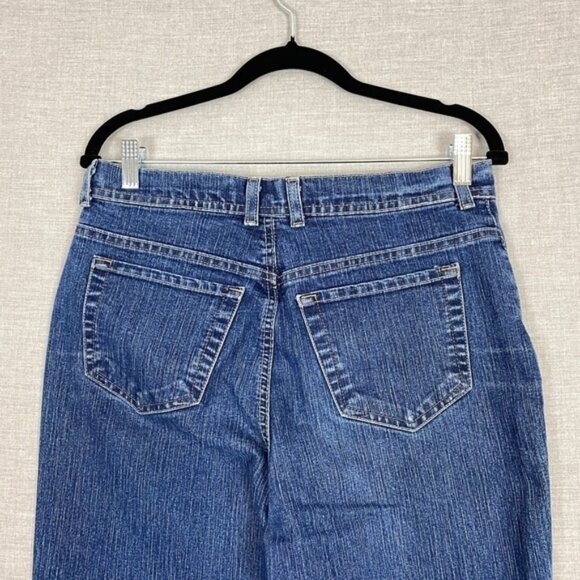 Gloria Vanderbilt High Rise Straight Leg Mom Jeans Sz 8 Average Blue - Picture 4 of 11